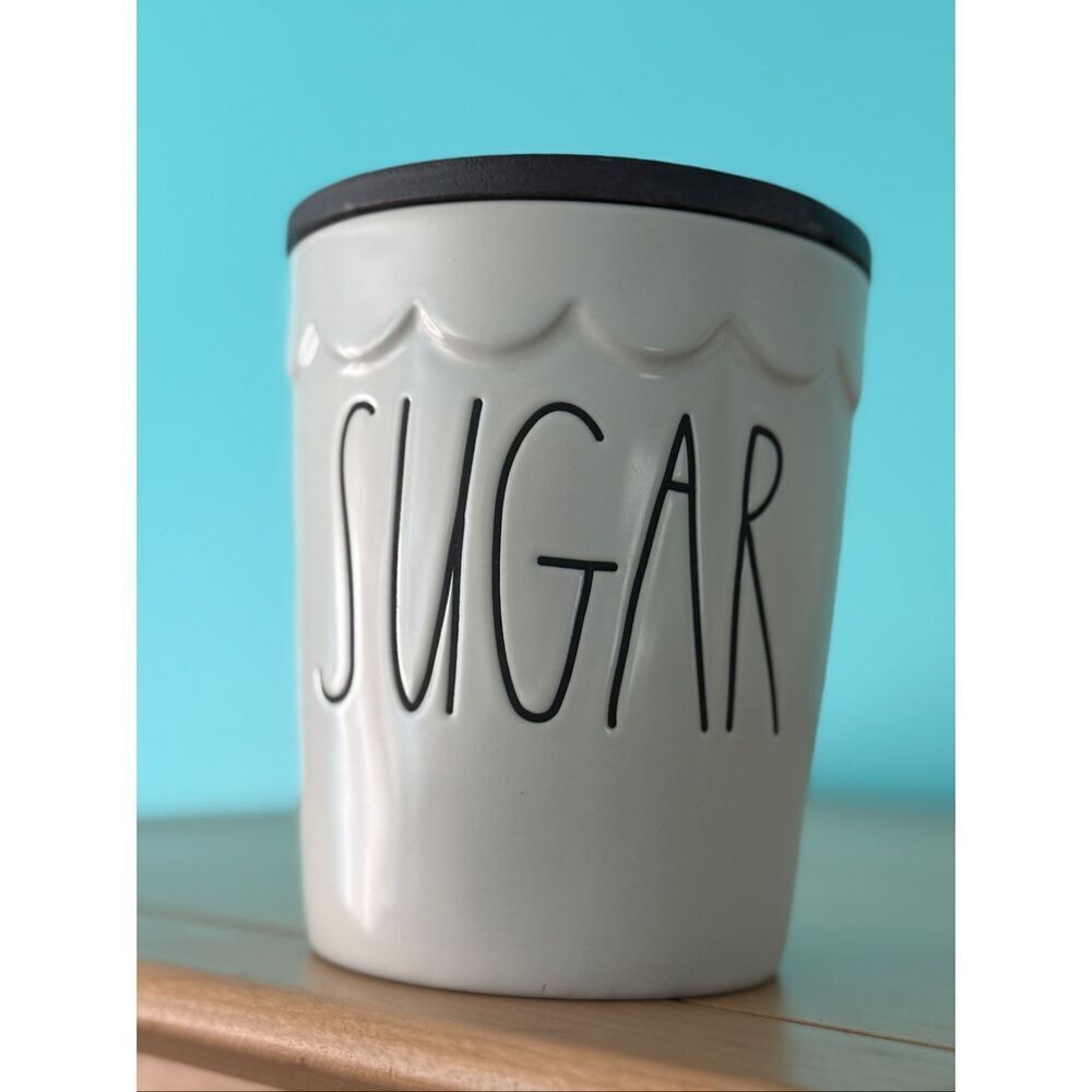 Rae Dunn Canisters Scalloped Top Edge Sugar